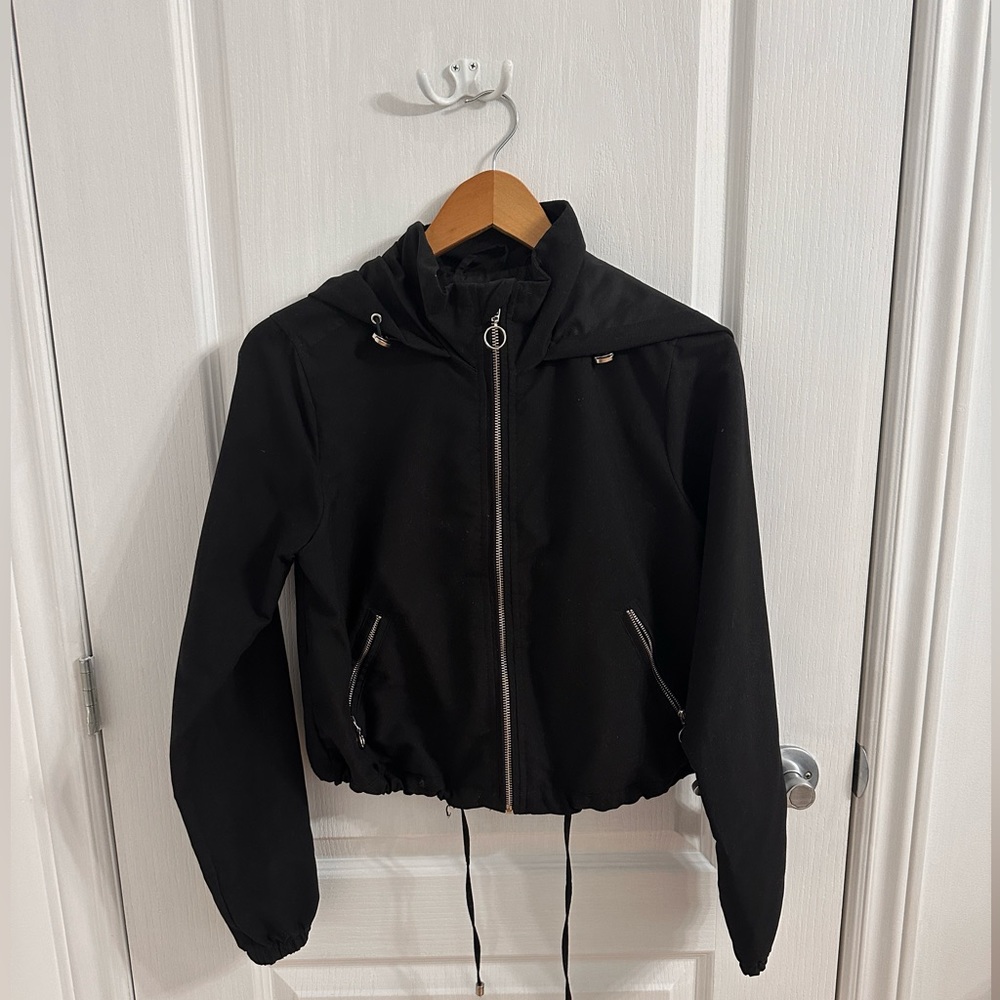 Cropped fall jacket